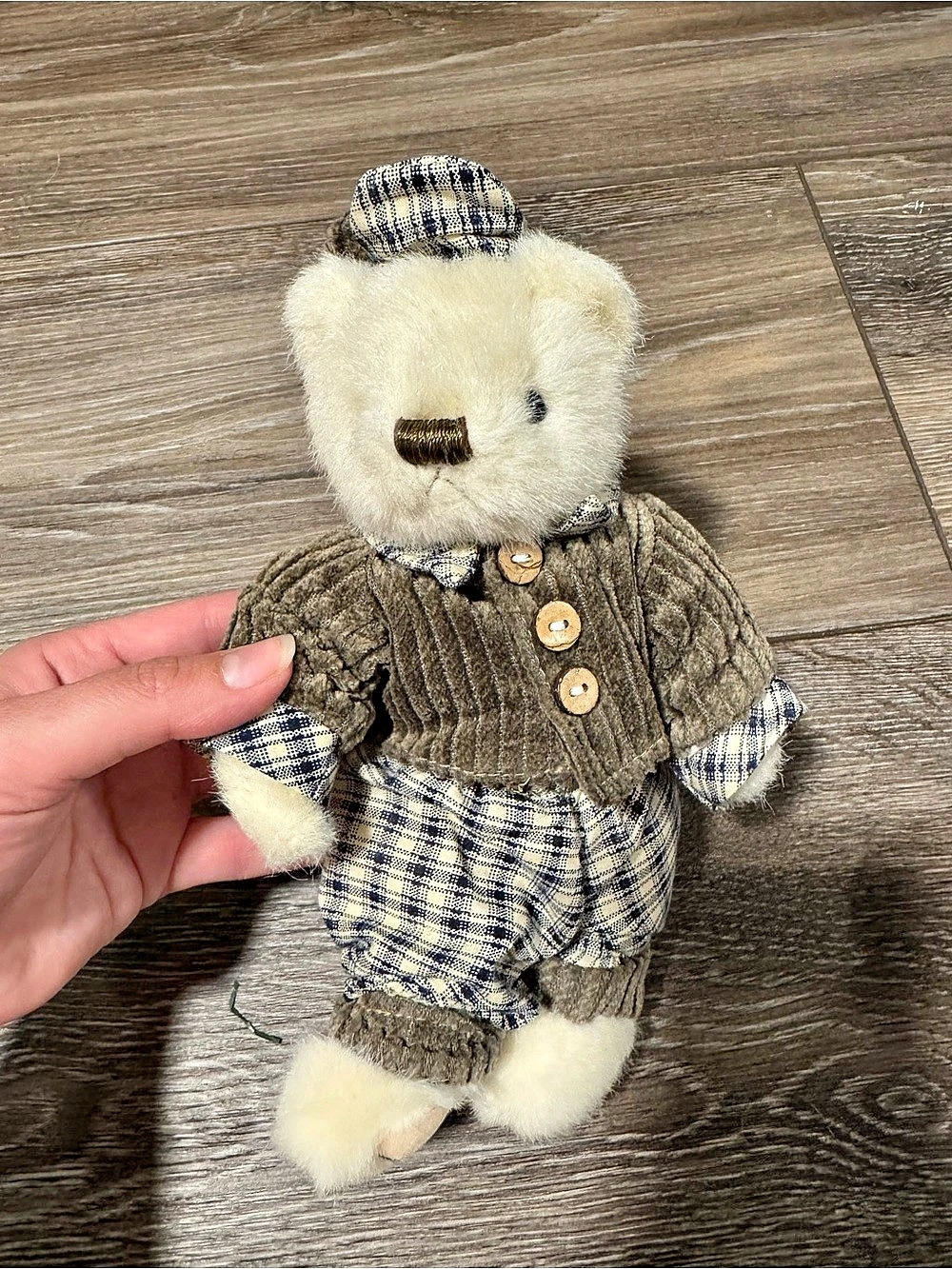 Boyd Plaid Outfit Stuffed Bear